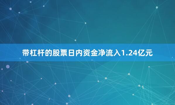带杠杆的股票日内资金净流入1.24亿元